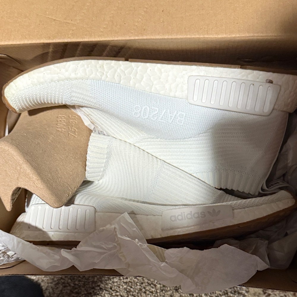 Adidas White NMD City Sock Sneakers